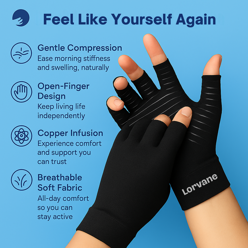 Lorvane™ Copper Infused Compression Gloves