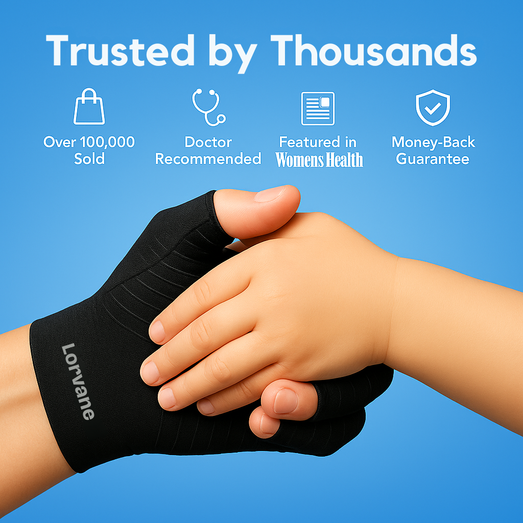 Lorvane™ Copper Infused Compression Gloves